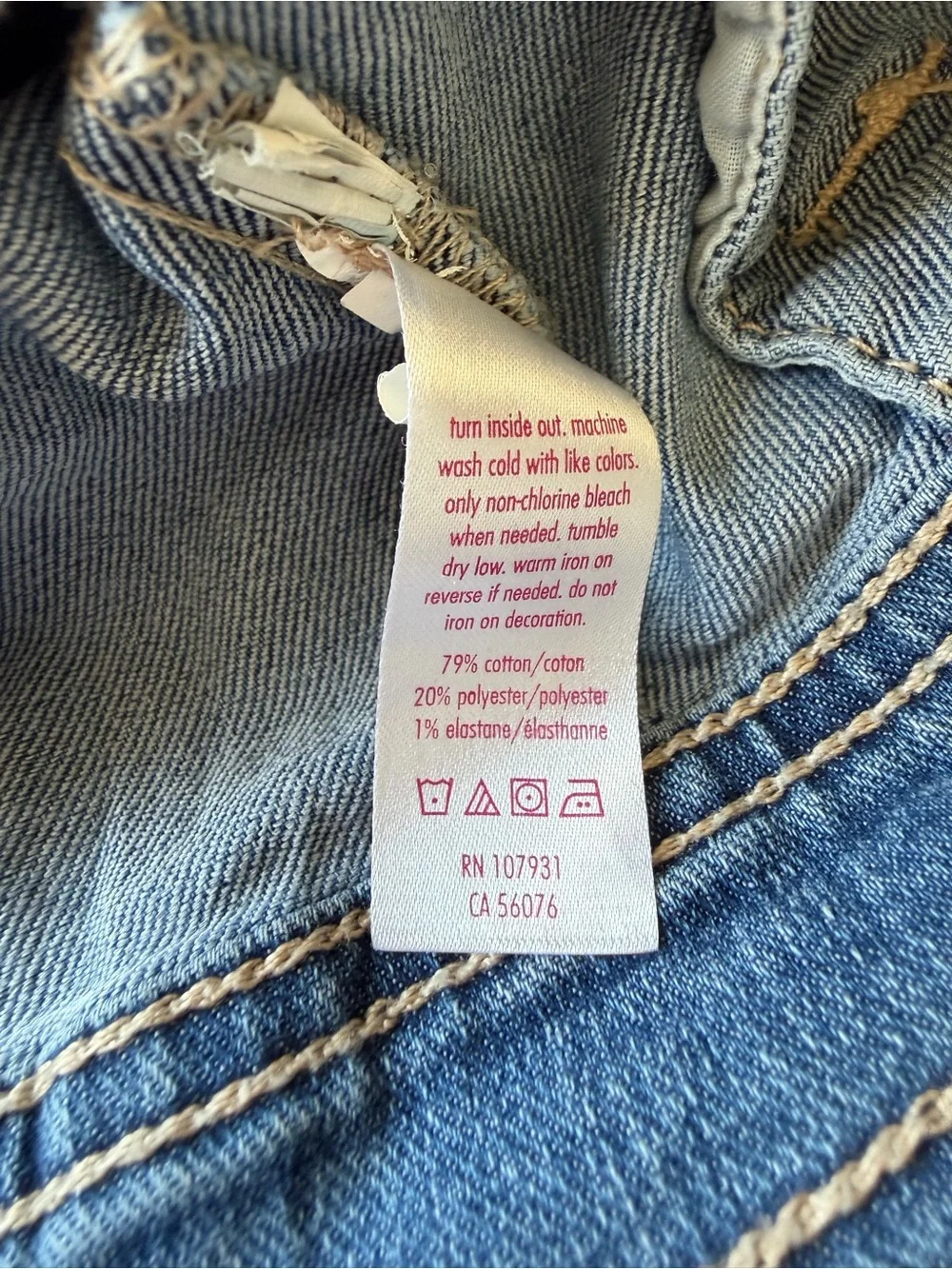 Justice Girls' Blue Denim Jacket - Classic Jean Coat, size 6/7